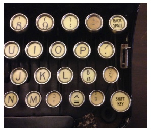 typrewriter keys